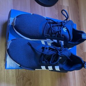 Adidas sneakers, size 8.5 or 8 1/2, color blue
